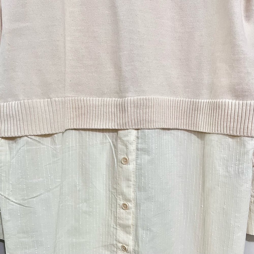 NWT COS Beige Sweater and White Button Down Duo MSRP $125 - Picture 7 of 8